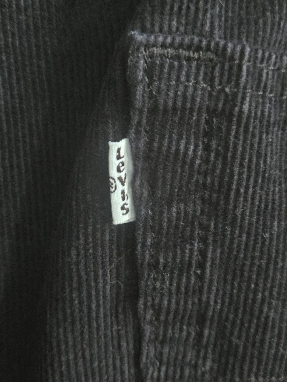 Levi's Men's Black Corduroy Straight Leg Pants- Size 38x32